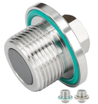 M22X1.5 Transmissão magnética de aço inoxidável\/plugue de drenagem diferencial de óleo frontal e traseiro